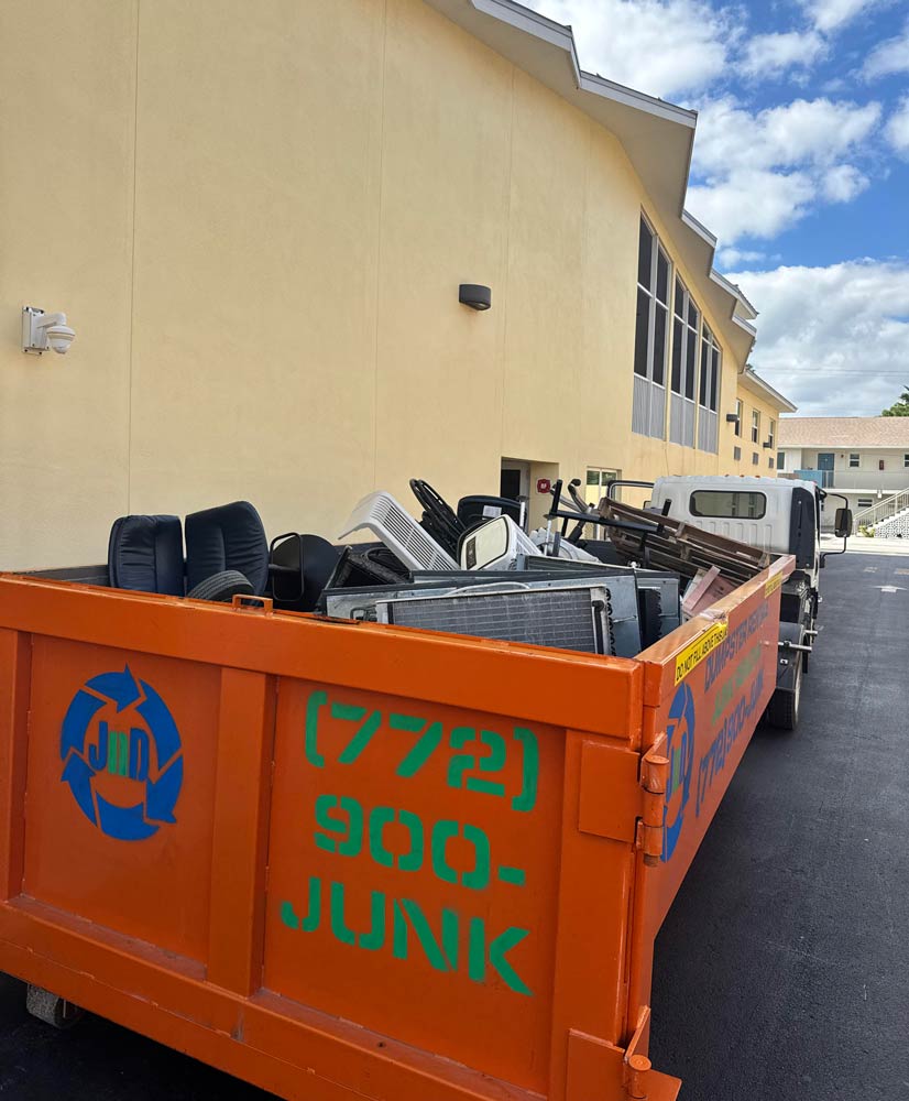 Orange Dumpster